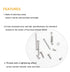 binifiMux 300pcs Assortment Kit of 2-56 Pan Phillips Machine Screws & Hex Nuts, 304 Stainless Steel