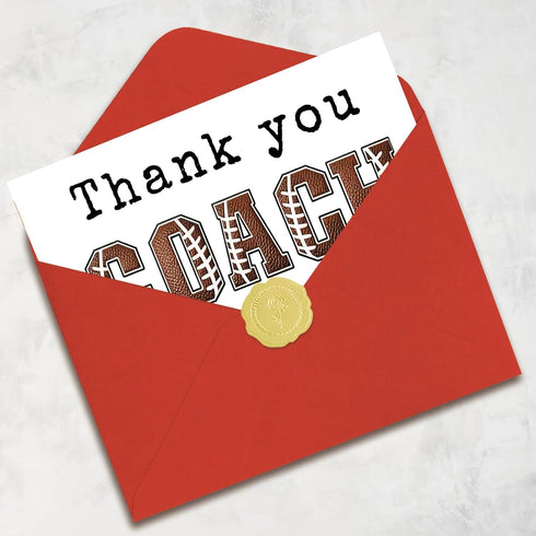 Mcduldul Thank You Coach Card | Football Rugby Coaches Appreciation Gifts Cards for Men Women