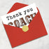 Mcduldul Thank You Coach Card | Football Rugby Coaches Appreciation Gifts Cards for Men Women
