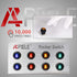 APIELE Waterproof Round Rocker Toggle Switch 2 Position DC 12V 20A ON-Off with LED Light SPST, 4Pcs KCD1-8-101NW (Four