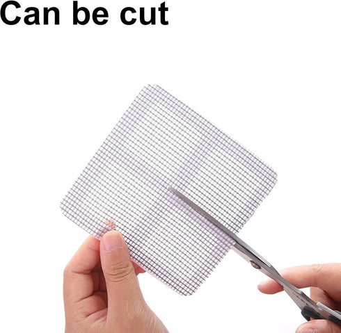 Window Screen Repair Patches - 10 Patches for Screen Door and Window Screen Tears, 4"x 4"