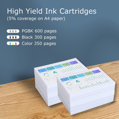 PGI-270XL CLI-271XL Compatible Ink Cartridges for Canon 270 271, Black Cyan Magenta Yellow (5XL Pack)