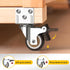 2 Inch Side Mount Casters Set of 4, Heavy Duty Furniture Wheels Supporting Up to 250 LBS, 2 with Brakes