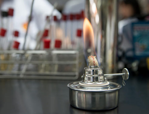 Dental Alcohol Lamp DS-1456, Stainless Steel Alcohol Burner Lamp, 100ml, Heating, Dental Lab Equipment with Metal Cap
