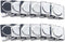 Ogrmar Metal Clip - 1.2" Refrigerator Whiteboard Wall Magnetic Memo Clip, 12 Pack