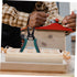 12holes OSALADI Wooden Pliers Organizer Rack Tool Storage Holder for Easy Access Compact Design for Workbench and Salon