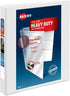 Avery Heavy-Duty View 3 Ring Binder, 1" One Touch Slant Rings, Holds 8.5" x 11" Paper, White Binder (05304)