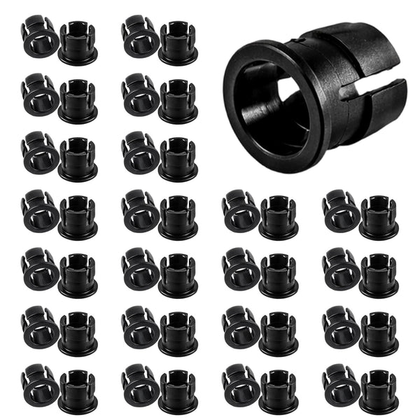 Bruislard 5MM Led Holder, 100 PCS Plastic LED Holders Black Nylon Lamp Holders