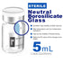 Empty Sterile Vial Sealed with Butyl Rubber Stopper and Flip Top Closure,Type 1 Borosilicate Glass Tubing,Individually Packed (10mL 8Pcs (Amber))