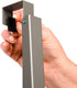 HOLDN’ STORAGE Over The Door Hanger, Single Foldable Rack Organizer for Coats, Clothes & Towels, Satin Nickel