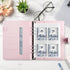 Money Saver Budget Binder Book with 100 Envelope Challenge Pouches, A5 Cash Budget Envelopes for Saving $5,050 Pink