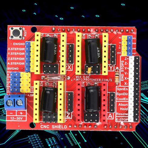 ChuyTrading V3, 3D 3pcs A4988 08. 4 3D CNC Expansion Board Printer Engraver Expansion Board with Driver Module, GRBL