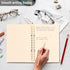 senya Spiral Notebook Ruled 2 Pcs, White Horse Journals for Study and Notes, 60 Pages with Durable Hardcover