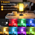 Unicozin 17Inch 3 7 Dimmable Table Lamp for Bedroom, Touch Control Bedside Lamp for Reading, CCT & RGB Color Changing