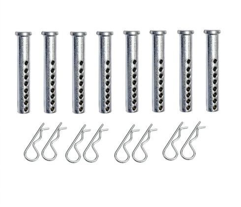 Dia: 7/16 x 2-1/2in Length Adjustable Clevis Pin, 8-Hole Pin Universal Clevis Pins, Fastener for Farming Machine