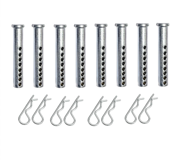 Dia: 7/16 x 2-1/2in Length Adjustable Clevis Pin, 8-Hole Pin Universal Clevis Pins, Fastener for Farming Machine