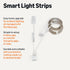 16.4 2.4 Amazon Basics Smart LED Light Strip, Feet, RGB + Tunable White, Works with Alexa Only, GHz Wi-Fi, No Hub