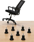 Huanyuedouer 5PCS 2.5" High Profile Bell Glides Replacement Office Desk Chair or Stool Swivel Caster Wheels to Fixed