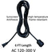 E26 6FT IP65 (Bulb Waterproof Pendant Light Socket, Industrial Power Cord, Rated Hanging Light Kit for Garage