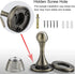 KOLAKO Magnetic Door Stopper, Heavy Duty Floor Door Stoppers Wall Protector, Brushed Bronze Stainless Steel Magnet Door