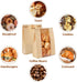 Rysnirs 100 14x8.3x3.5 Inches 100 PCS Large Paper Bread Bags with Tin Tie Tab Lock Homemade Bread Sourdough Bags