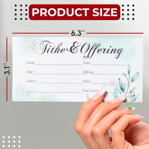 Offering Envelopes for Church 200 Count, Tithes and Offering Envelopes for Church, Cash Envelopes for Tithes and Offerings by Granatan