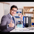 TecUnite 2 Pieces Business Card Holder, 3 Tiers Clear Acrylic Stand for Desk Organizer Storage, 180 Cards Capacity