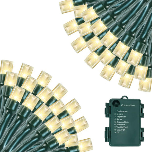 Battery Operated Christmas Lights, 33 FT 100 LED Mini String Lights with
