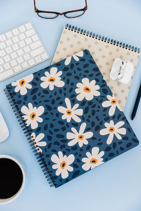 Steel Mill & Co Cute Large Spiral Notebook: College Ruled, 11" x 9.5", Durable Hardcover, 160 Lined Pages