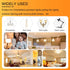 JD E11 LED Bulb, Dimmable, E11 120V, 100W Halogen Equivalent, T3/T4 Mini Candelabra Base, 10W, 1000 LM E11 Bulbs for