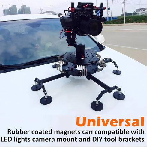 4PCS M4 Studs,24lbs MUTUACTOR Neodymium Rubber Coated Magnets,Non-Scratch Rubber Earth Magnets with Female Threaded