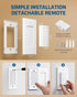Dimmer, 100FT E26/E27 Bulbs Closet, DEWENWILS Remote Control Light Socket with Wall Mounted Wireless Light Switch
