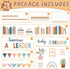 76PCS Set Boho Reading Bulletin Board Read Bookshelf Bulletin Board Decorations Motivational Library Rainbow Paper