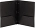 Smead Poly Two-Pocket Folder, Tang-Style Fastener, Letter Size, Black, 25 per Box