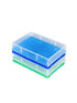 96 Wells PCR Tube Rack for 0.2ml 0.1ml Strips Tubes, The Lid is for Non-Skirted PCR Plate Pack of 2