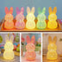 Generic 3D Lighted Easter Bunny Figurines, Printed Hollow Out Bunny Lamp, Light Up Easter Rabbit Decoration for Home