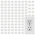 100 Pack Outlet Covers Baby Proofing Clear Outlet Covers Baby Safety Outlet