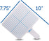 Flipside Products Rectangular Graph Dry Erase Answer Paddles, Double-Sided Handheld Whiteboard, Pack of 12