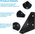 BokWin 8 Pack 66mm 66mm 90 Metal Triangle Corner Shelf BracketsCorner Brace Brackets x Angle Braces for Tables