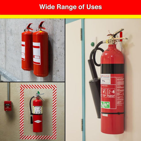 Universal Fire Extinguisher Bracket, Mounts & Brackets for up to 40 lbs, 2 Pack Holder for Small and Big Extinguishers