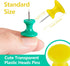 Outus 60 pcs Giant Push Pins - Large Thumb Tacks Jumbo Tacks 1 Inch Plastic Heads for Cork Board, Map, Office