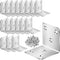 Vezuifoo 18Pcs L Bracket for Wood,Stainless Steel Corner Brace 2"x2"x2",Heavy Duty 90 Degree