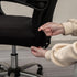 Office Chair Cover - Universal Stretch Desk Chair Slipcovers (Size: M) - Black