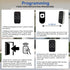 Oraneyun Programmable 4-Button 280MHZ-868MHZ Universal Garage Door Remote Universal Gate Remote Control Cloning