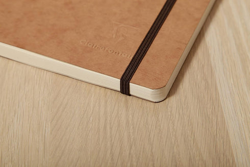 Clairefontaine 'Age Bag' A5 Thread-Bound Notebook, Dot, 192 Pages - Blue