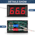 2 Pieces -30-800 Degree Centigrade Digital Temperature Meter with 0.5 Meter K-Type Thermocouple Temperature Sensor and 2-Wires Reverse Polarity Protection with Red LED Display Black Case