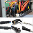 Heat Shrink Tube, Black Electrical Cable Sleeving, 2:1 Ratio (3M / 10Ft, Dia.40mm)