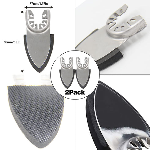 130Pcs Oscillating Tool Detail Sanding Pads Kit, 5Pcs Finger Sanding Pads, 125Pcs Sandpaper, 60/80 /100/120 /240 Grits Hook & Loop Multitool Sandpaper for Wood/Plaster Other Surfaces Polish Sanding
