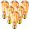 ANWIO Vintage Edison ST21 LED Filament Bulb, 7W (60W Equivalent), Dimmable 2500K Warm White, E26 Base, 6 Pack