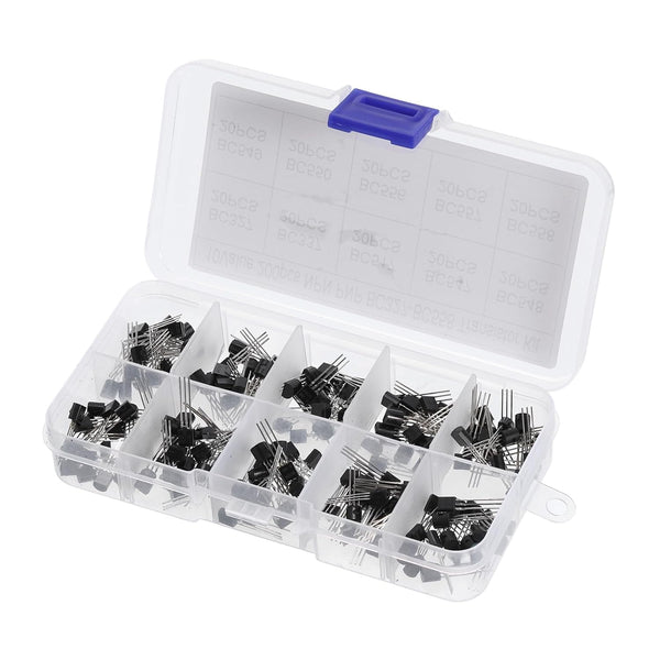 PATIKIL PNP NPN Power Transistor Assortment Kit: 200pcs of 10 Types for General Purpose Switching